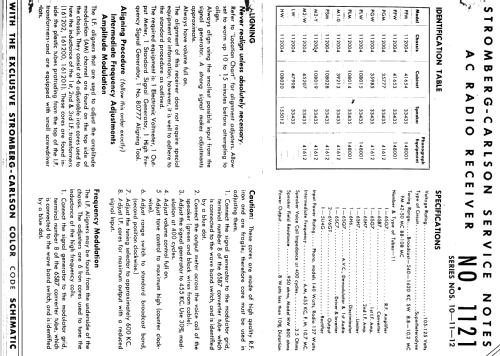 1121-HW Series 10-11-12; Stromberg-Carlson Co (ID = 1269154) Radio