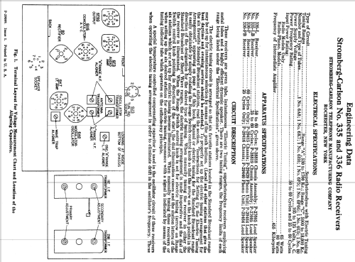335 Series ; Stromberg-Carlson Co (ID = 1263377) Radio