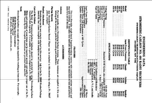 400-H Ch= 400; Stromberg-Carlson Co (ID = 2305179) Radio