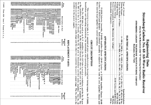 68 Ch= P-24318 P-24420; Stromberg-Carlson Co (ID = 1253429) Radio