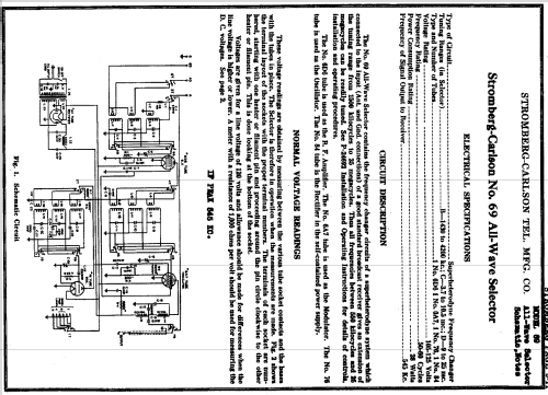 69 All Wave-Selector; Stromberg-Carlson Co (ID = 641945) Converter