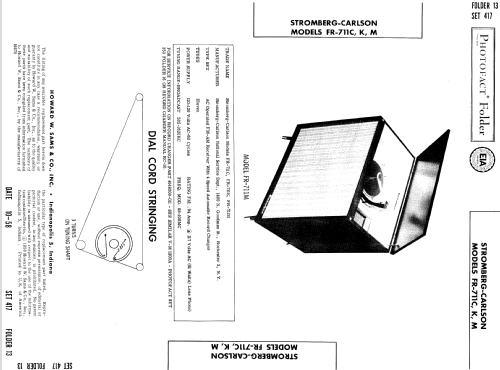 FR-711K ; Stromberg-Carlson Co (ID = 774730) Radio