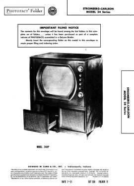 Models 24C ; Stromberg-Carlson Co (ID = 2937115) Television