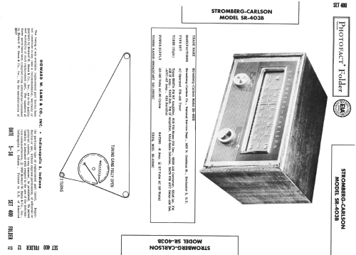 SR-403B ; Stromberg-Carlson Co (ID = 2618521) Radio