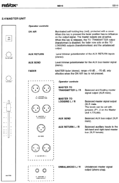 Revox Broadcasting Console - Rundfunk Mischpult MB-16; Studer-Revox; (ID = 2750284) Ampl/Mixer