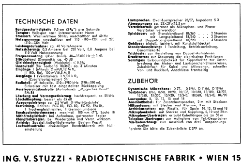 Radiocord 379W; Stuzzi Ges. mbH; (ID = 671992) R-Player