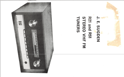 FM Stereo Tuner R21; Sugden, J.E., (ID = 2001667) Radio