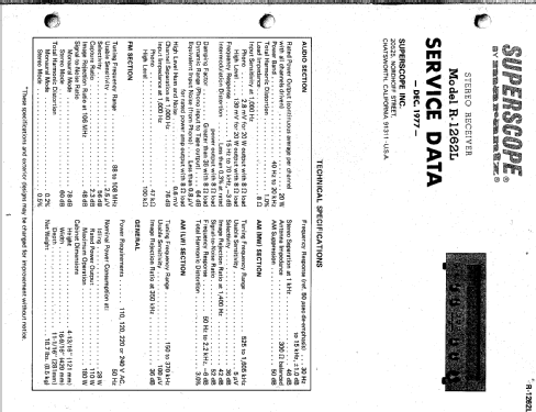 Stereo Receiver R-1262L; Superscope, Geneva (ID = 2178868) Radio