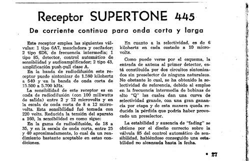 445 ; Supertone, Buenos (ID = 1014928) Radio