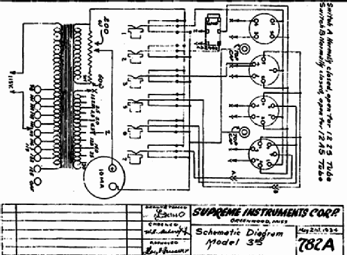 Tube checker 35; Supreme Instruments (ID = 134561) Equipment