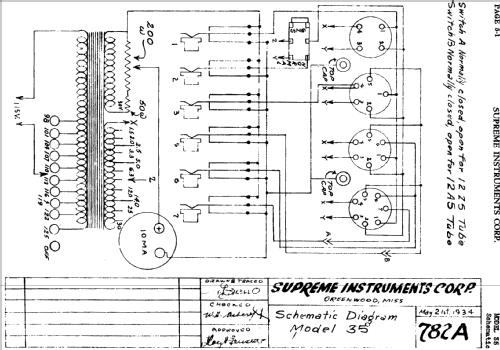 Tube checker 35; Supreme Instruments (ID = 757105) Equipment