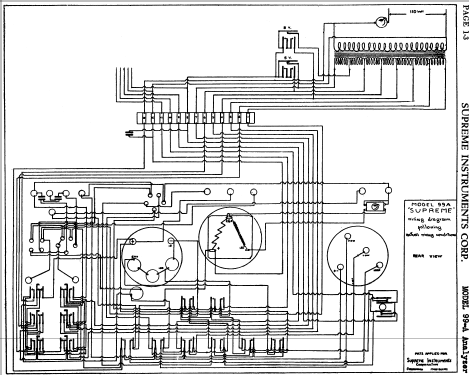 Tube Tester 99-A Supreme; Supreme Instruments (ID = 756936) Equipment