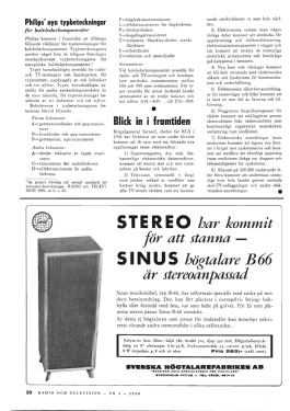 Sinus 'Musikmöbler' högtalare B-66; Svenska (ID = 2926598) Lautspr.-K