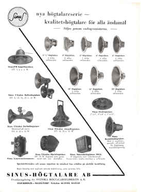 Sinus sekundärhögtalare SH-10; Svenska (ID = 2905080) Speaker-P