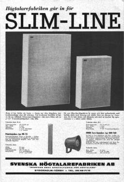 Sinus 'Slim Line' högtalare B-7; Svenska (ID = 2927121) Parleur