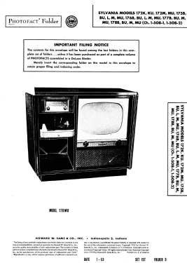 178B Ch= 1-508-1, 1-508-3; Sylvania Hygrade, (ID = 3181654) Televisión
