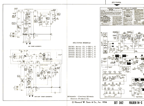 21C403 Series Ch= 1-532-2; Sylvania Hygrade, (ID = 2695336) Televisore