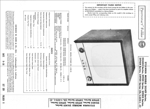 21T101 Ch= 1-532-2; Sylvania Hygrade, (ID = 2370410) Television