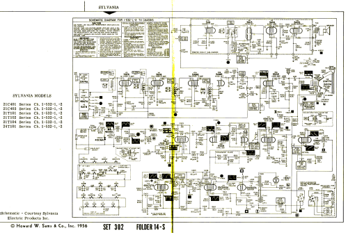 21T101 Ch= 1-532-2; Sylvania Hygrade, (ID = 2695339) Television