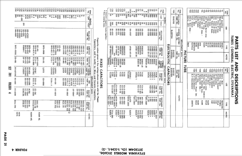 31T304M Ch= 1-534-1; Sylvania Hygrade, (ID = 2553818) Television