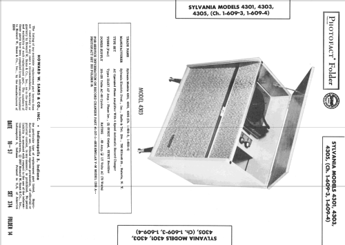 4301 Ch= 1-609-3; Sylvania Hygrade, (ID = 2450505) Ton-Bild