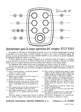 Sylouette II ; Sylvania (ID = 2834732) Televisión