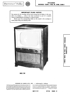 24M3 The Sheffield Ch= 1-387-1; Sylvania Hygrade, (ID = 3075834) Television