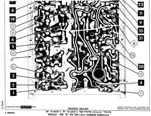 17P110SU Ch= 1-537-5; Sylvania Hygrade, (ID = 870695) Television