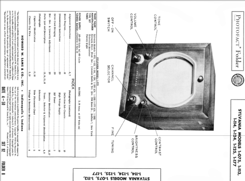 1-113 ; Sylvania Hygrade, (ID = 1594150) Televisore