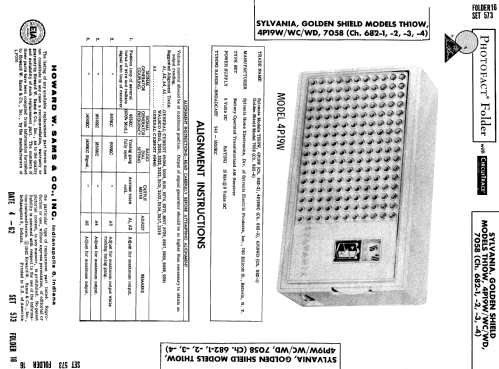 4P19WC Ch= 682-3; Sylvania Hygrade, (ID = 542384) Radio