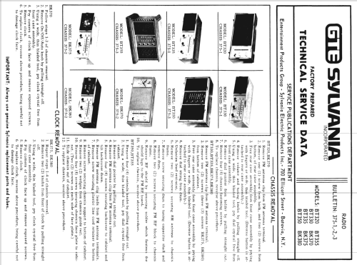 BT335 CH= 375-1; Sylvania Hygrade, (ID = 861354) Radio