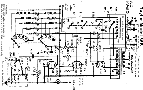 All-Wave Signal-Generator 65B; Taylor Electrical (ID = 1186055) Equipment