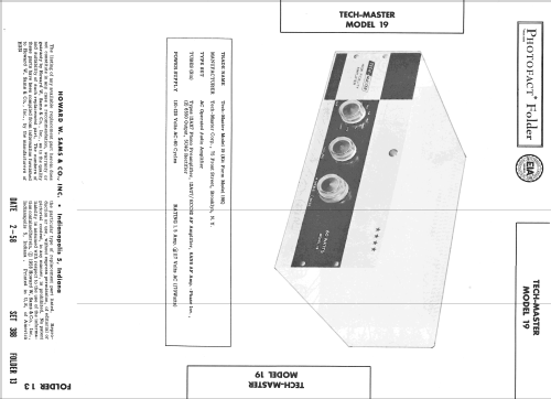 19; Tech-Master Products (ID = 2536457) Ampl/Mixer