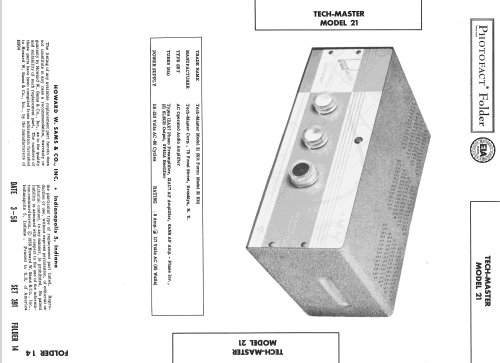 21; Tech-Master Products (ID = 2554777) Ampl/Mixer