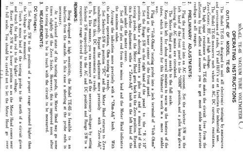 RMSV-Meter TE-65; Tech Instruments Co. (ID = 466885) Ausrüstung