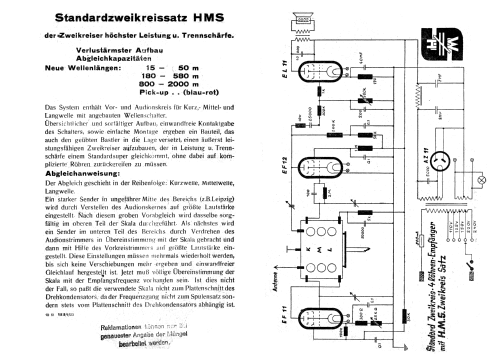 Standard-Zweikreissatz HMS; Techn. Büro f. HF- (ID = 2364254) mod-past25