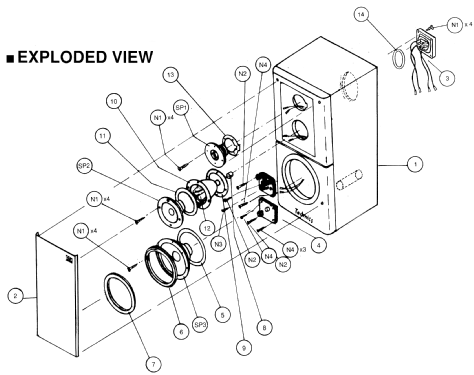 SB-EX3; Technics brand (ID = 1291138) Speaker-P