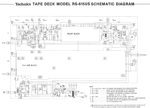 Stereo Cassette Deck RS-615US; Technics brand (ID = 1673386) Enrég.-R