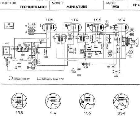 Miniature 50 B42; Technifrance; (ID = 625644) Radio