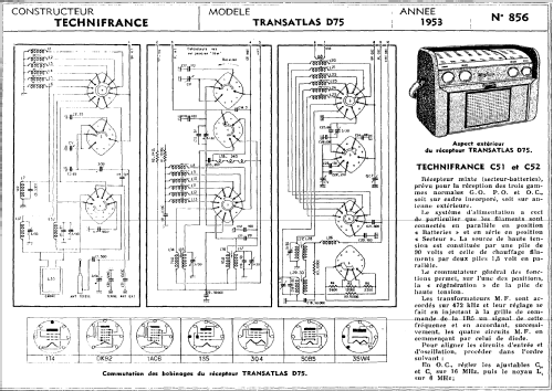 Transatlas D75; Technifrance; (ID = 1197323) Radio