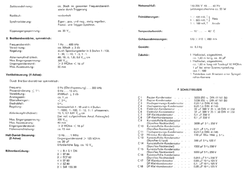 NF-Oszilloskop EO1/76T; Technisch- (ID = 549011) Ausrüstung