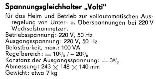 Volti ; Technisch- (ID = 1414021) Aliment.