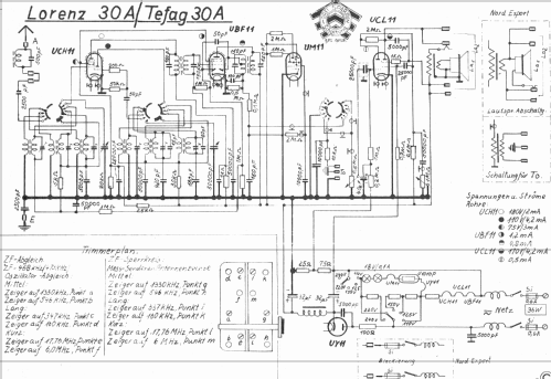 30A/30 II A; Tefag; Telephon (ID = 1092036) Radio