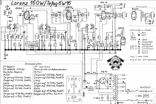 6W16; Tefag; Telephon (ID = 1093159) Radio