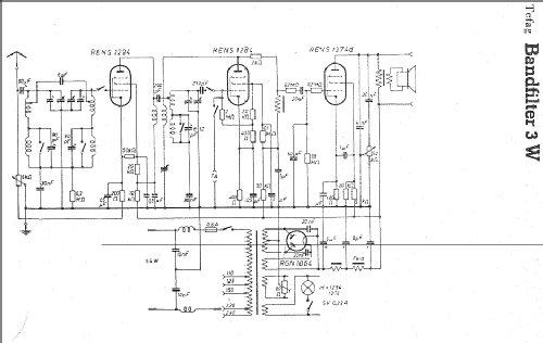 Bandfilter- Drei W; Tefag; Telephon (ID = 7028) Radio