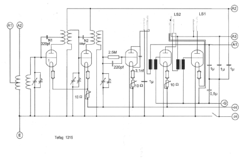 Neutrodyne 1215; Tefag; Telephon (ID = 1586158) Radio