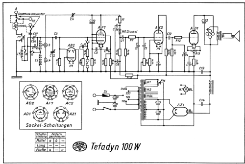 Tefadyn 100W; Tefag; Telephon (ID = 46851) Radio