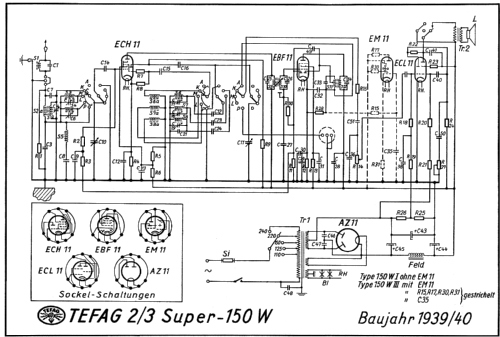 Tefadyn 150W/IV; Tefag; Telephon (ID = 47325) Radio