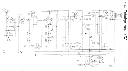 Tefadyn 200/38W; Tefag; Telephon (ID = 7150) Radio