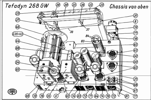 Tefadyn 268GW; Tefag; Telephon (ID = 46331) Radio